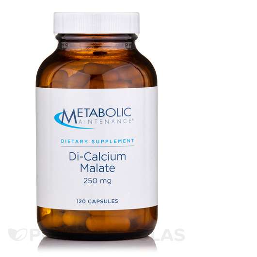 Основне фото товара Metabolic Maintenance, Di-Calcium Malate 250 mg, Кальцій Малат...