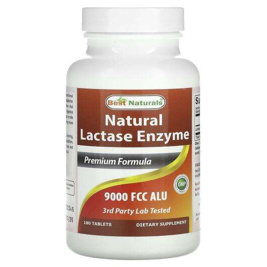 Основне фото товара Best Naturals, Natural Lactase Enzyme 9000 FCC ALU, Фермент Ла...