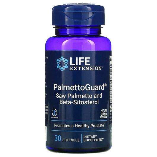 Основне фото товара Life Extension, PalmettoGuard Saw Palmetto 320 mg, Сав Пальмет...