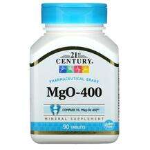 21st Century, MgO Magnesium Oxide 400 mg, Магній 400 мг, 90 та...