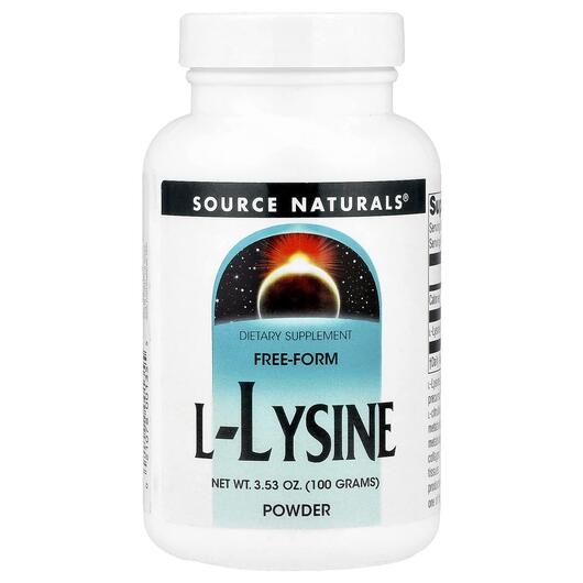 Основное фото товара Source Naturals, L-Лизин, L-Lysine, 100 г