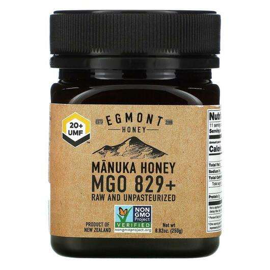 Manuka Honey Raw And Unpasteurized 829+ MGO, Манука Мед, 250 г