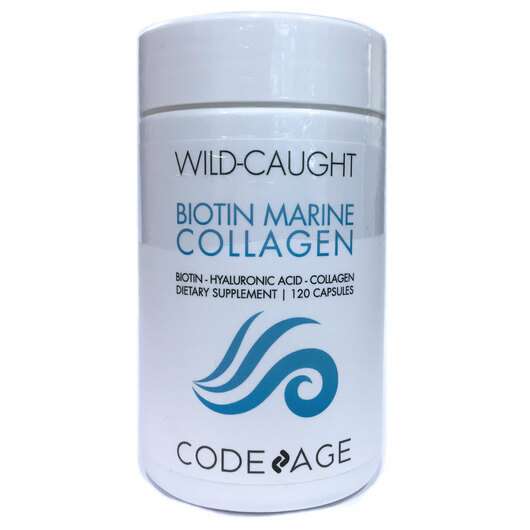 Wild Caught Biotin Marine Collagen, Морський колаген, 120 капсул