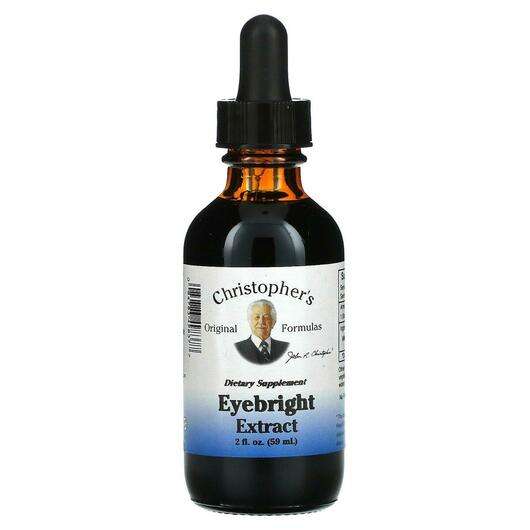 Основне фото товара Christopher's Original Formulas, Eyebright Herb Extract, Очанк...