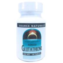 Source Naturals, Reduced Glutathione 250 mg 60, Знижений Глута...