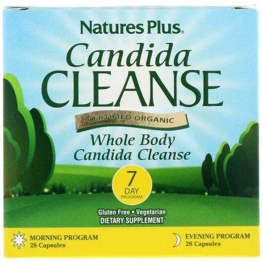 Основне фото товара Natures Plus, Candida Cleanse 7 Day Program 2 Bottles, Засіб в...