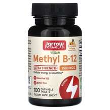 Jarrow Formulas, Метил B 12 Тропики 2500 мкг, Methyl B-12 Trop...