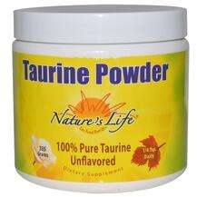Natures Life, L-Таурин, Taurine Powder Unflavored, 335 г