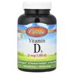 Vitamin D3 25 mcg 1000 IU, Вітамін D3 25 мкг 1000 МЕ, 250 капсул