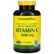 Natures Plus, Vitamin C 1000 mg 180, Вітамін С 1000 мг, 180 та...