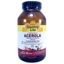 Country Life, Acerola Vitamin C Chewable Berry 500 mg, 90 Wafers