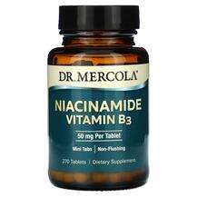 Dr. Mercola, Ниацин, Niacinamide Vitamin B3 50 mg, 270 таблеток