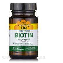 High Potency Biotin 5 mg Витамин B7 Биотин Country