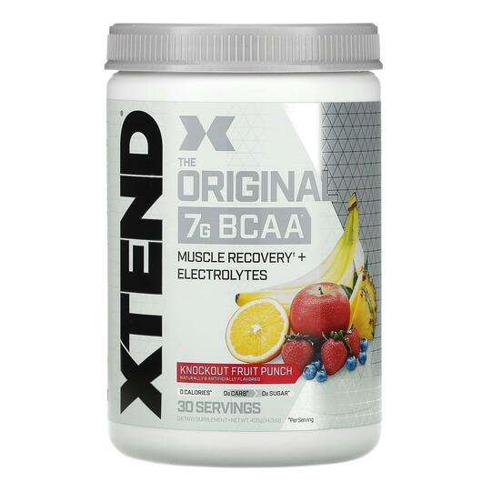 The Original 7G BCAA Knockout Fruit Punch 14, Амінокислоти БЦАА, 405 г