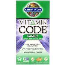 Garden of Life, Vitamin Code Family, Вітаміни для родини, 120 ...