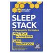 Фото товара Поддержка сна, Sleep Stack 2 Bottles, 15 Vegetarian Capsules Each