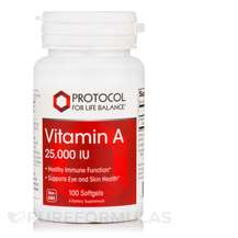 Protocol for Life Balance, Витамин А Ретинол, Vitamin A 25000 ...