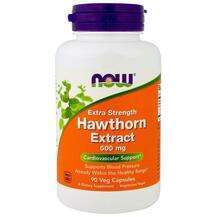 Now, Экстракт боярышника 600 мг, Hawthorn Extract 600 mg, 90 к...