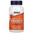 Фото товару Now, Vegetarian Dry Vitamin D, Вітамін D2 1000 МЕ, 120 капсул