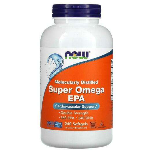 Основное фото товара Now, Супер Омега EPA, Super Omega EPA Molecularly Distilled, 2...