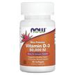 Фото товара NOW, Витамин D3, Vitamin D-3 50000 IU, 50 капсул