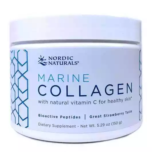 Основне фото товара Nordic Naturals, Marine Collagen Strawberry Flavor, Морський к...