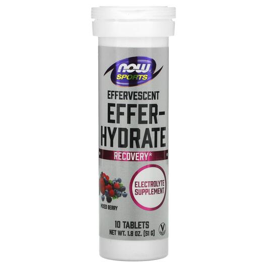 Основне фото товара Sports Effer-Hydrate Mixed Berry 10 Tablets 1, Електроліти, 51 г