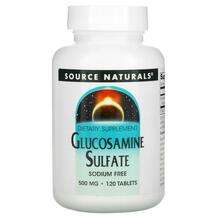 Source Naturals, Glucosamine Sulfate Sodium Free 500 mg, Глюко...