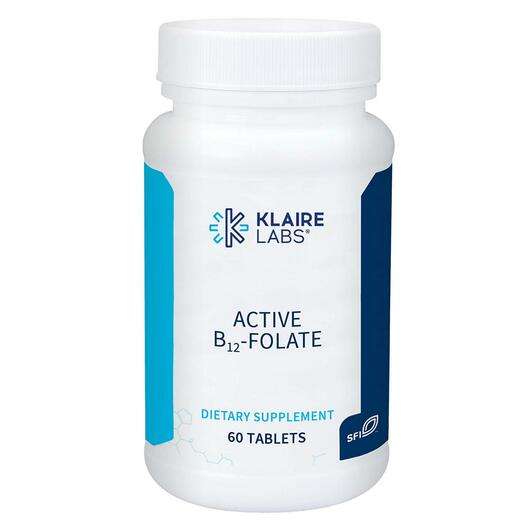 Основное фото товара Klaire Labs SFI, B12 + фолат, Active B12-Folate, 60 таблеток