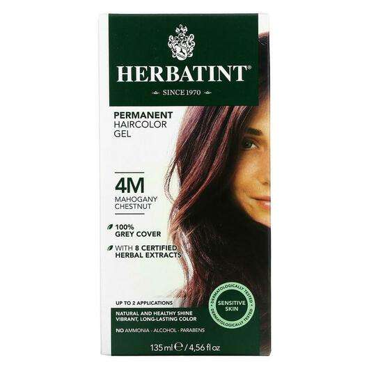 Permanent Haircolor Gel 4M Mahogany Chestnut 135 m, Фарба для волосся, 135 мг