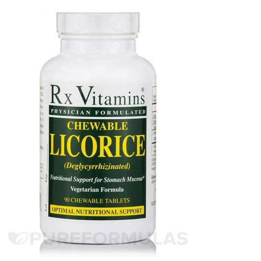 Chewable Licorice Deglycyrrhizinated, Лакриця, 90 таблеток