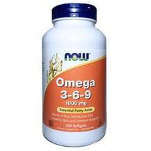 Now, Omega 3-6-9 1000 mg, Омега 3-6-9 1000 мг, 250 капсул