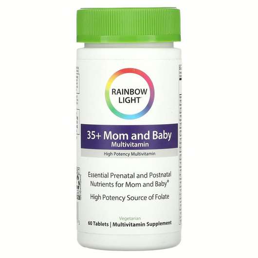 Основне фото товара Rainbow Light, 35+ Mom Baby, Мультивітаміни для вагітних, 60 т...