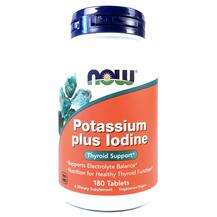 Now, Potassium Plus Iodine, Калій Плюс Йод, 180 Таблеток