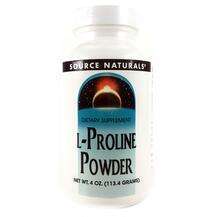 Source Naturals, L-Пролин, L-Proline Powder, 113.4 г