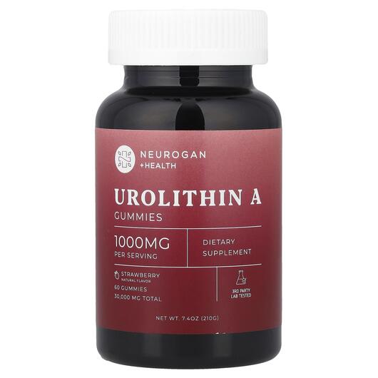 Основне фото товара Urolithin A Gummies Strawberry, Уролітин A, 60 таблеток