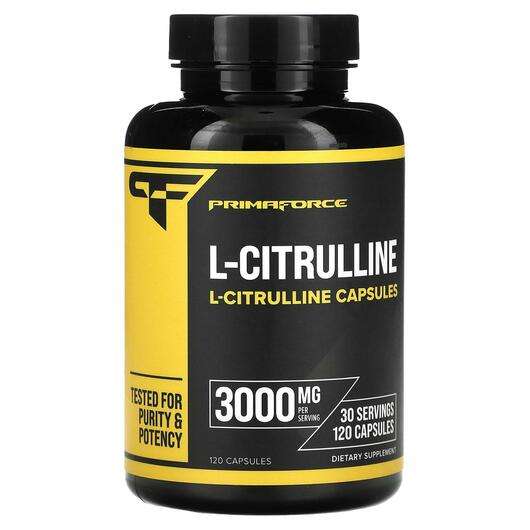 Основное фото товара Primaforce, L-Цитруллин, L-Citrulline 3000 mg, 120 капсул