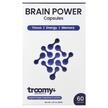 Фото товара Troomy Nootropics, Поддержка мозга, Brain Power 60 Capsules, 36 г