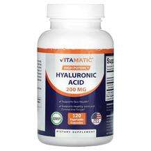Vitamatic, High Potency Hyaluronic Acid 200 mg, 120 Vegetable ...