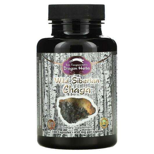 Wild Siberian Chaga 500 mg, Дика сибірська чага 500 мг, 100 капсул