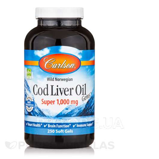 Фото товару Cod Liver Oil Gems Super 1000 mg