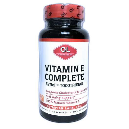 Vitamin E Complete, Токотрієноли, 60 капсул