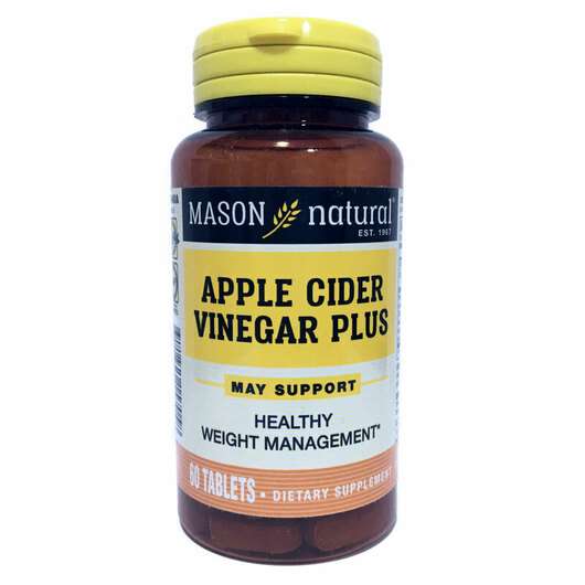 Основне фото товара Mason, Apple Cider Vinegar Plus, Яблучний оцет, 60 таблеток