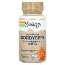 Solaray, Mushrooms Cordyceps 1000 mg, Гриби, 60 капсул