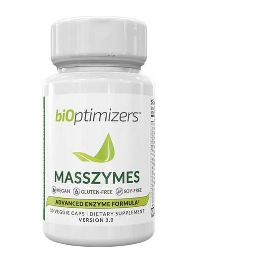 Основне фото товара BiOptimizers, MassZymes, Ферменти, 30 капсул
