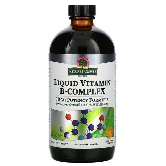 Основне фото товара Liquid Vitamin B-Complex Great Tasting Tangerine, Комплекс віт...