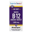 Фото товара Quick B-12 Energy Burst 1000 mcg, Витамин B12 Кобаламин, 100 табл