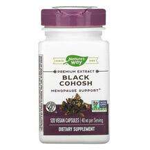Nature's Way, Черный кохош 40 мг, Black Cohosh 40 mg, 120 капсул