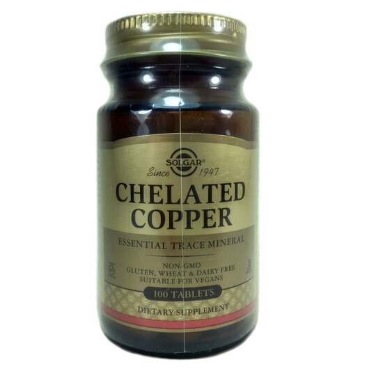 Chelated Copper 2,5, Хелатна Мідь, 100 таблеток