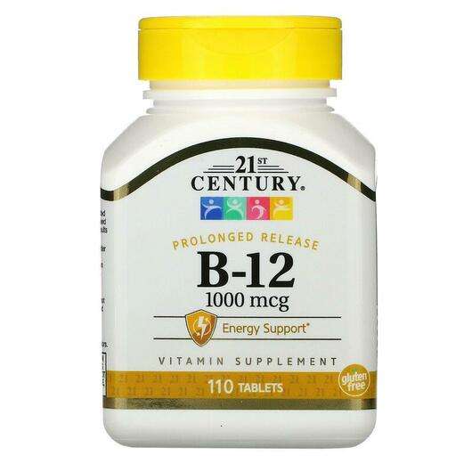 Основное фото товара 21st Century, Витамин B12 1000 мкг, B-12 1000 mcg, 110 таблеток